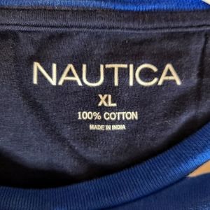Nautica blue stripe tee